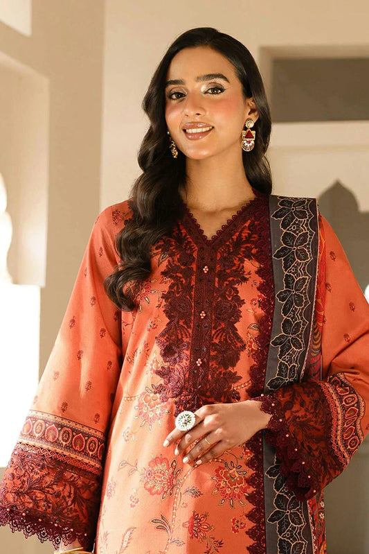 Picture of Asim Jofa - AJ Eid Essential Collection - AJUBF-43 PRINTED EMBROIDERED LAWN 3 PCS - Unstitched - Available at Raja Sahib