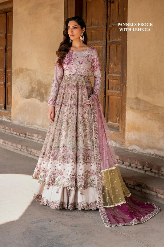 Picture of Iznik - Luxury Handwork Chiffon Collection - ILC-08 Embroidered Printed Silk - Unstitched - Available at Raja Sahib