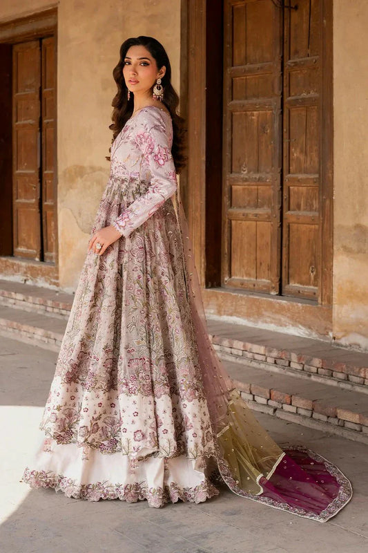 Picture of Iznik - Luxury Handwork Chiffon Collection - ILC-08 Embroidered Printed Silk - Unstitched - Available at Raja Sahib