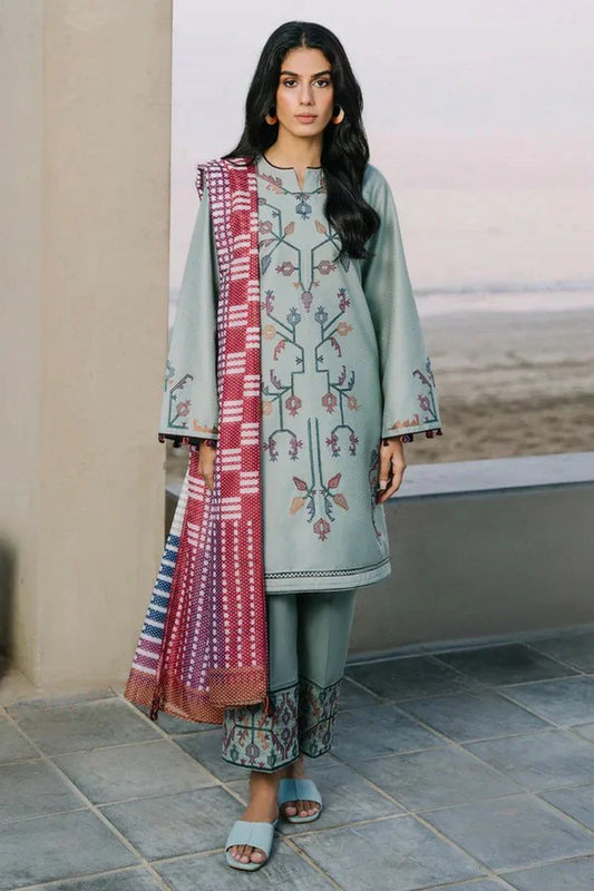 Picture of Jazmin - Online Summer Drop II - EMBROIDERED DOBBY LAWN USE-9137 - Unstitched - Available at Raja Sahib