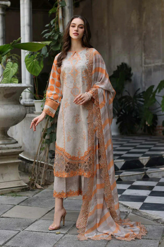 Picture of Charizma - Miraas Embroidered Printed Lawn Collection Vol 1 - CMR5-02 - Unstitched - Available at Raja Sahib