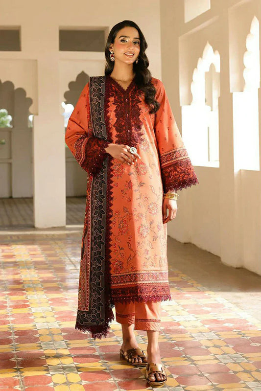 Picture of Asim Jofa - Lawn Emb Combine Book 1 - AJUBF-43 PRINTED EMBROIDERED LAWN 3 PCS - Unstitched - Available at Raja Sahib