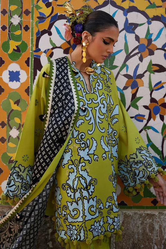 Picture of Elan - Lawn Collection - EL25-03A SOLENE A - Unstitched - Available at Raja Sahib