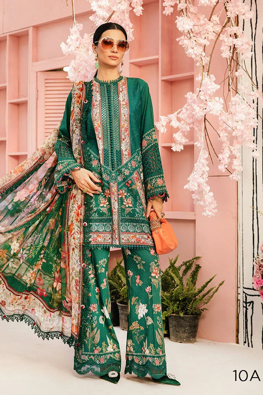 Picture of Maria B - M Prints Eid Edit Vol 2 - MPT-10A - Unstitched - Available at Raja Sahib