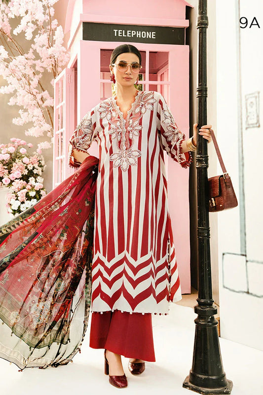 Picture of Maria B - M Prints Eid Edit Vol 2 - MPT-09A - Unstitched - Available at Raja Sahib