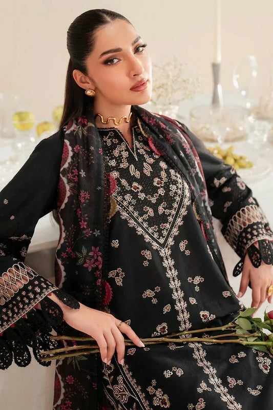 Picture of Jazmin - Iris Luxury Lawn Eid Collection - Design 07 - Unstitched - Available at Raja Sahib
