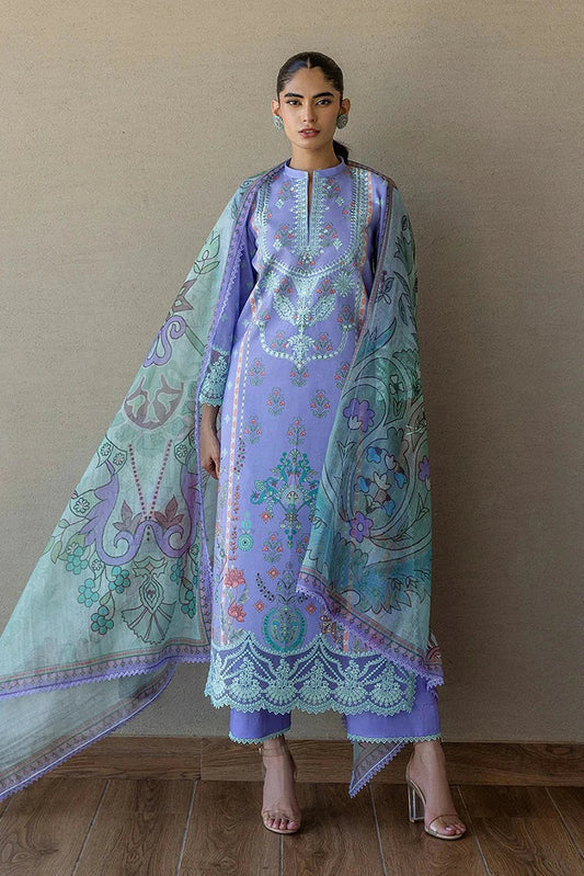 Picture of Zainab Chottani - Tahra Lawn Collection - LINA-15-UNS - Unstitched - Available at Raja Sahib