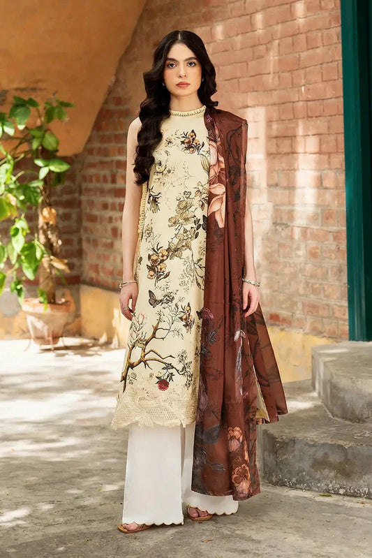 Picture of Asifa & Nabeel - Yakin Lawn Collection - Meadow Bloom-(YKL25-01) - Unstitched - Available at Raja Sahib