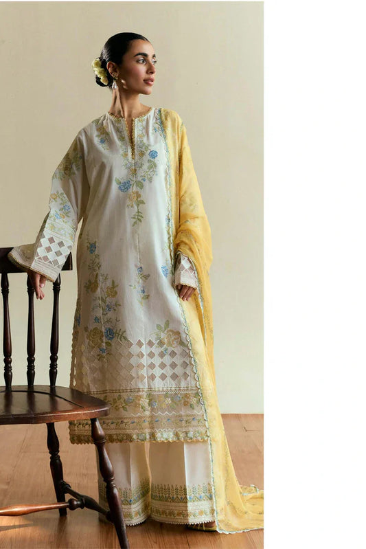 Picture of Zara Shahjahan - Coco Luxury Eid Ul Azha Edit - SOLACE-D3 - Unstitched - Available at Raja Sahib