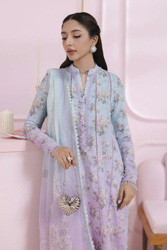 Picture of Qalamkar - Qprints Floral Embroidered Eid Collection - EM-08 (B) VERA - Unstitched - Available at Raja Sahib