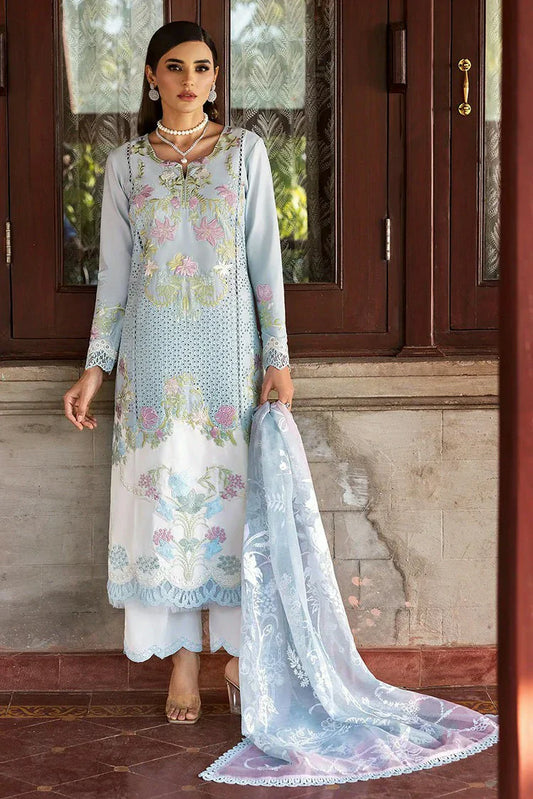 Picture of Saira Shakira - Bloom Luxury Eid Lawn Collection - LOTUS REVERIE 4B - Unstitched - Available at Raja Sahib