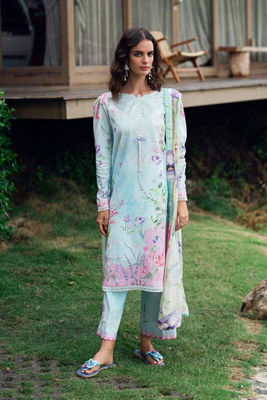 Picture of Roheenaz - Garden Veil Printed Lawn Collection - 3A Twilight Fizz - Unstitched - Available at Raja Sahib