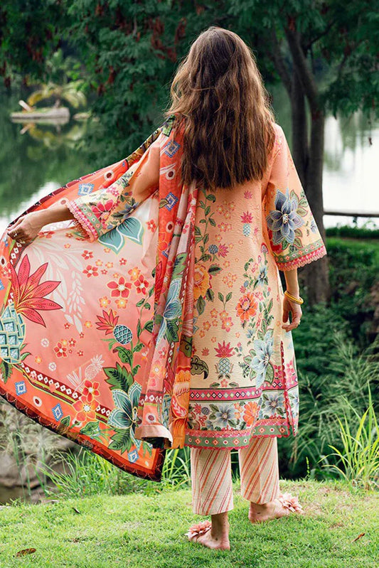 Picture of Roheenaz - Garden Veil Printed Lawn Collection - 4A Petal Glaze - Unstitched - Available at Raja Sahib