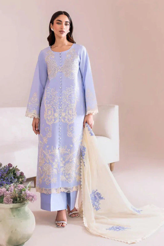 Picture of Manara - Magnolia Garden - MG 12 Iris - Unstitched - Available at Raja Sahib