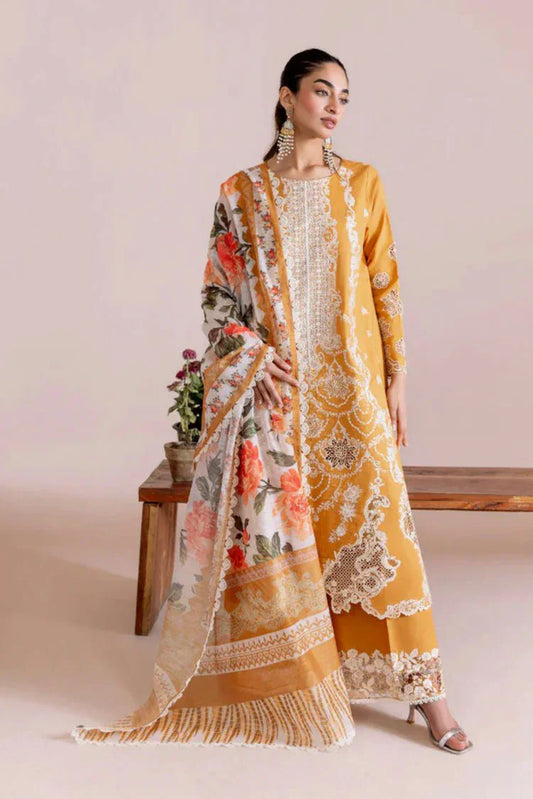 Picture of Manara - Magnolia Garden - MG 02 Marygold - Unstitched - Available at Raja Sahib