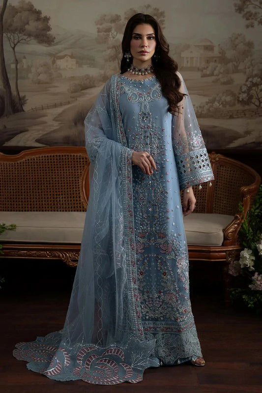 Nureh - Elanora Embellished And Embroidered Luxury Chiffon Collection Vol 2 - NEL-74 - Unstitched