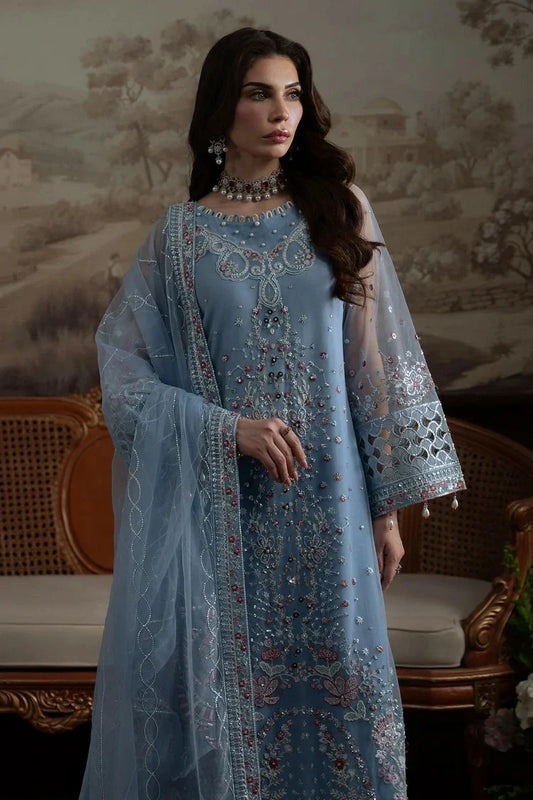 Nureh - Elanora Embellished And Embroidered Luxury Chiffon Collection Vol 2 - NEL-74 - Unstitched