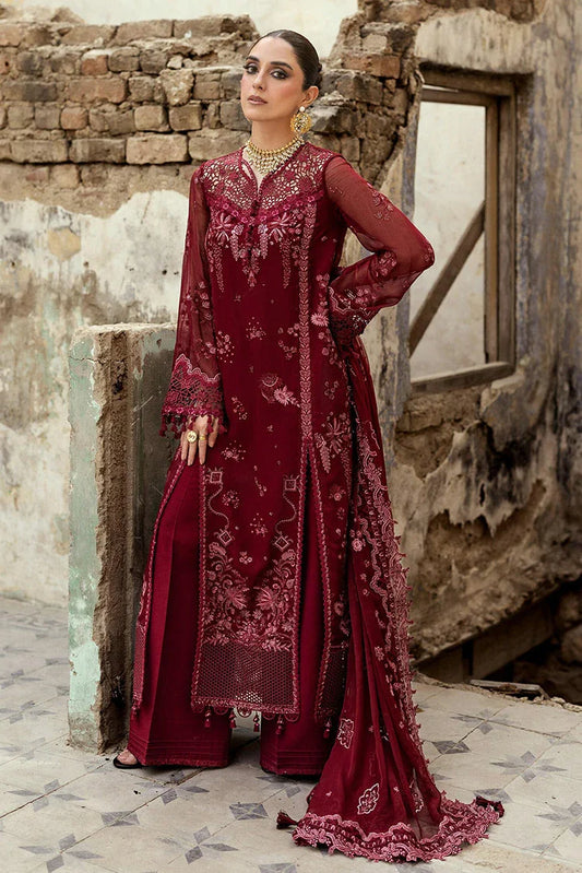 Qalamkar - Festive Embroidered Chiffons Collection - WC-06 Jayne - Unstitched