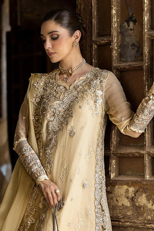 Qalamkar - Festive Embroidered Chiffons Collection - WC-07 Heela - Unstitched