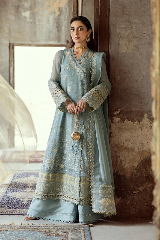 Qalamkar - Festive Embroidered Chiffons Collection - WC-08 Vevin - Unstitched