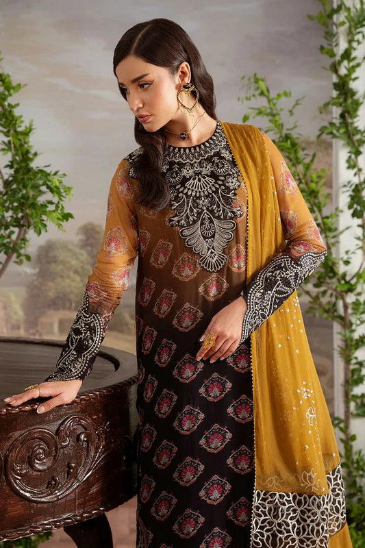 Nureh - Amaya Embroidered & Printed Chiffon Collection Vol 4 - AM-30 - Unstitched