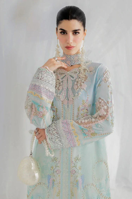 Qalamkar - Luxe Silk Festive Collection - LK-01 KEEVA - Unstitched
