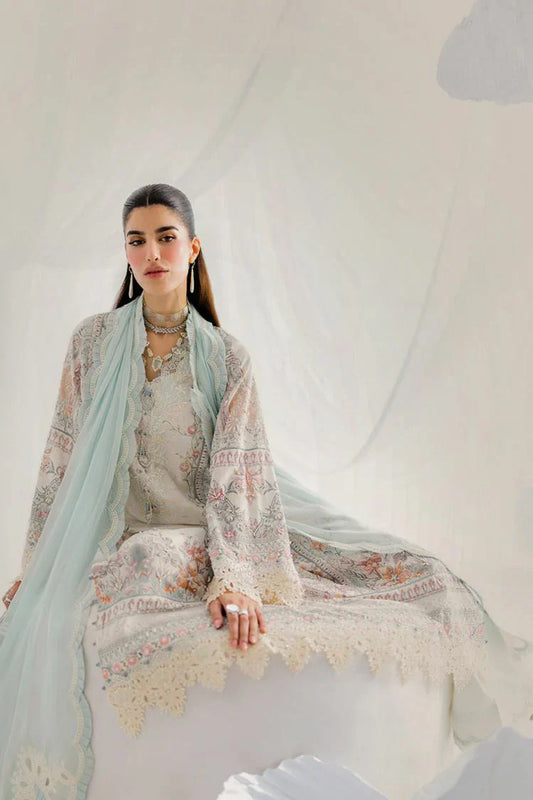 Qalamkar - Luxe Silk Festive Collection - LK-06 NELE - Unstitched