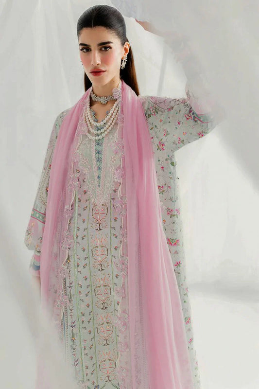 Qalamkar - Luxe Silk Festive Collection - LK-07 IDA - Unstitched
