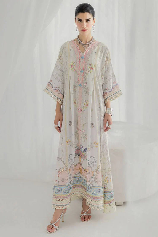 Qalamkar - Luxe Silk Festive Collection - LK-08 BIANCA - Unstitched