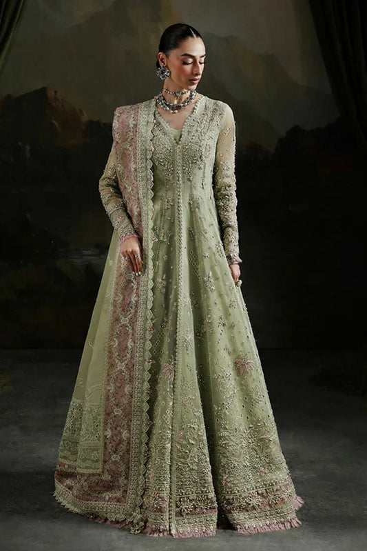 Qalamkar - Elirah Formals - MF-02 SAGE AURA - Unstitched
