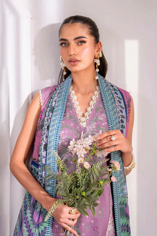 Roheenaz - Aezel Fall Embroidered Cambric Collection - 4A Laila - Unstitched