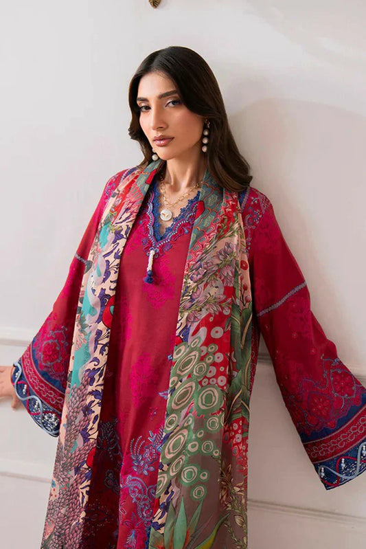 Roheenaz - Aezel Fall Embroidered Cambric Collection - 5B Oriva - Unstitched