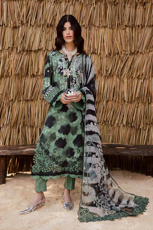 Nureh - Gardenia Embroidered Viscose Slub Linen Collection Vol 1 - NWG-86 - Unstitched