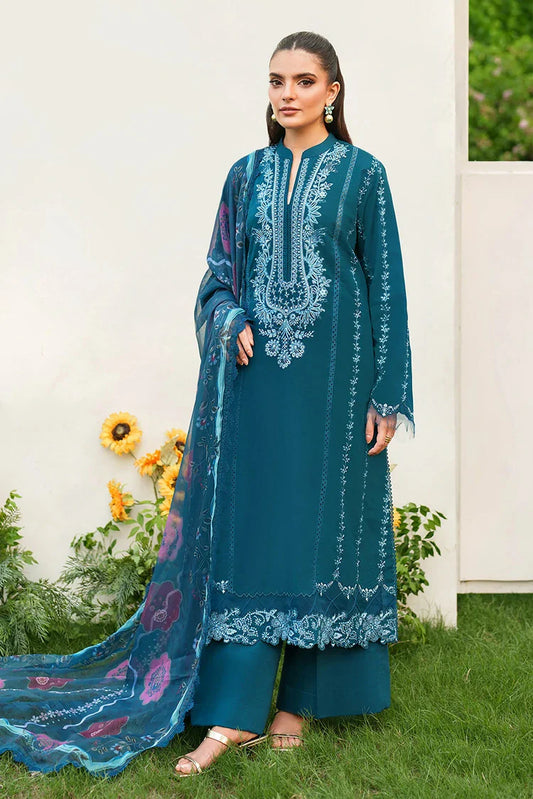 Asifa & Nabeel - Eden Cambric Collection - Iris Cloud ECU25-05 - Unstitched
