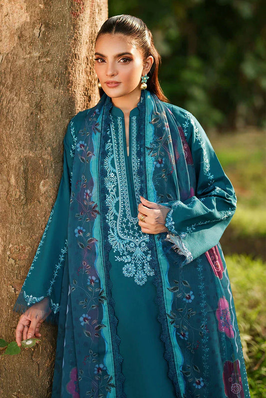 Asifa & Nabeel - Eden Cambric Collection - Iris Cloud ECU25-05 - Unstitched