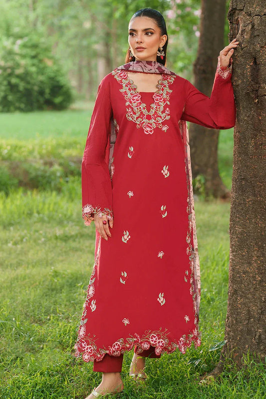 Asifa & Nabeel - Eden Cambric Collection - Rosé Whisper ECU25-07 - Unstitched