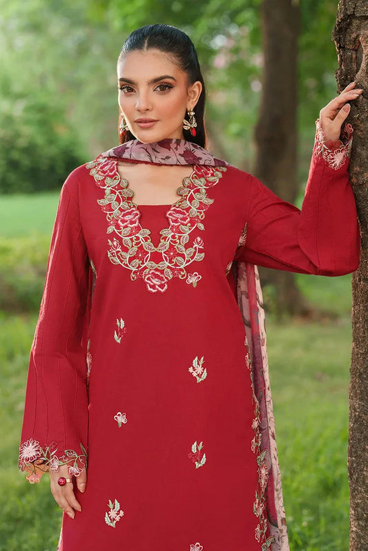 Asifa & Nabeel - Eden Cambric Collection - Rosé Whisper ECU25-07 - Unstitched