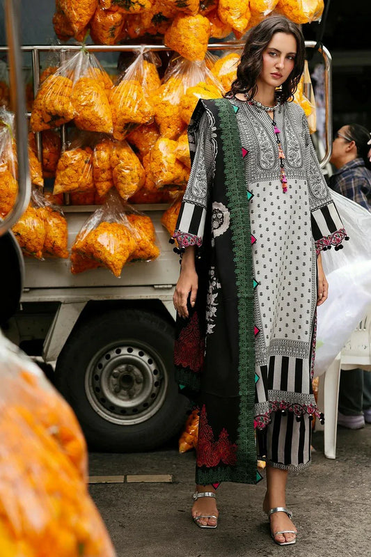 Charizma - Combination Embroidered Linen Collection Vol 1 - CCW6-08 - Unstitched