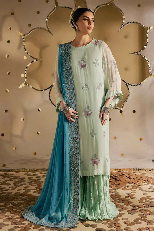 Nureh - Mukeshkari Embroidered Mukesh Chiffon Collection Vol 2 - MK-13 - Unstitched