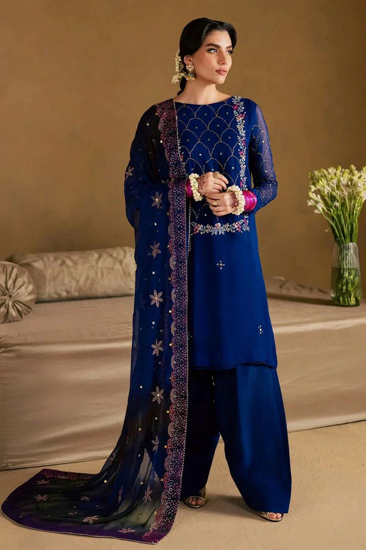 Nureh - Mukeshkari Embroidered Mukesh Chiffon Collection Vol 2 - MK-15 - Unstitched