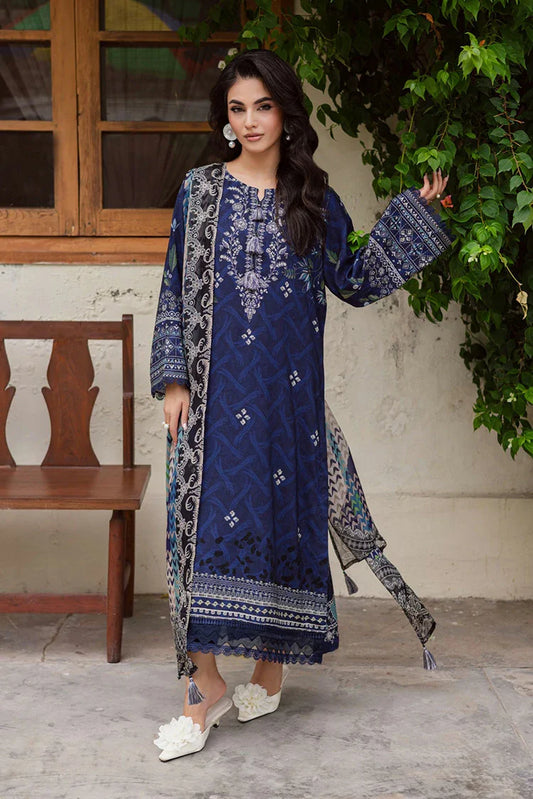 Nureh - Signature Prints Printed Viscose Slub Linen Collecton Vol 1 - SP-167 - Unstitched