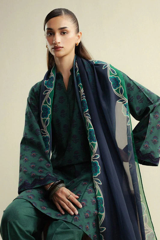 Zara Shahjahan - Coco Prints Vol 4 - Willow-10A - Unstitched