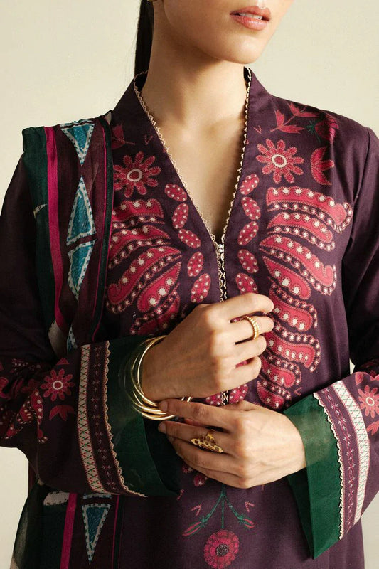 Zara Shahjahan - Coco Prints Vol 4 - Lilt-7A - Unstitched