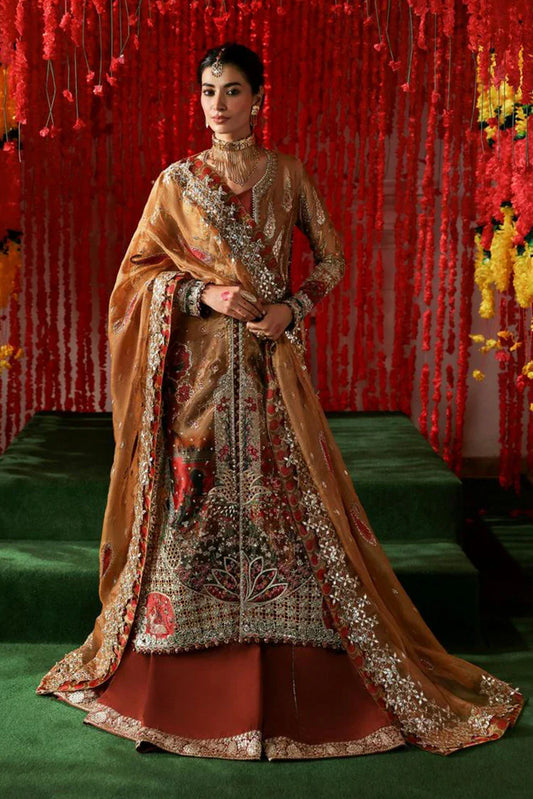 Afrozeh - Shenai Wedding Formals - 1067-Poshna - Unstitched