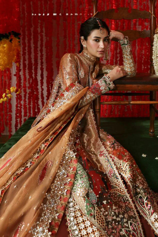 Afrozeh - Shenai Wedding Formals - 1067-Poshna - Unstitched
