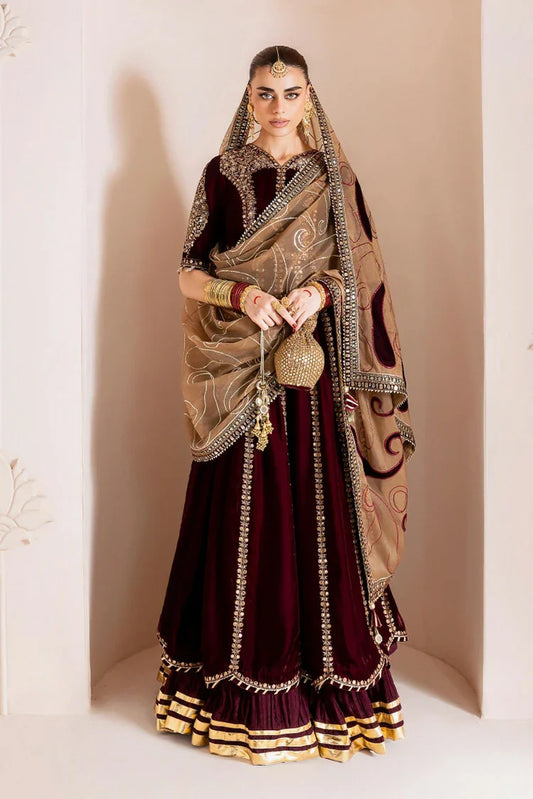 Jazmin - Chaandani Luxury Velvet Formals - CVF D-12 GULMIRA - Unstitched