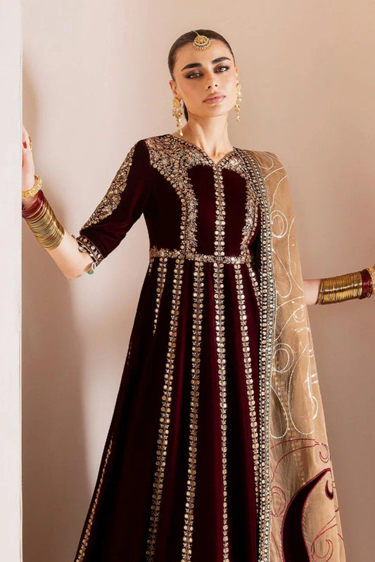 Jazmin - Chaandani Luxury Velvet Formals - CVF D-12 GULMIRA - Unstitched