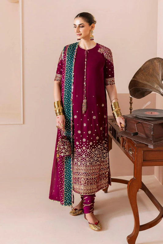 Jazmin - Chaandani Luxury Velvet Formals - CVF D-02 GAUHAR - Unstitched