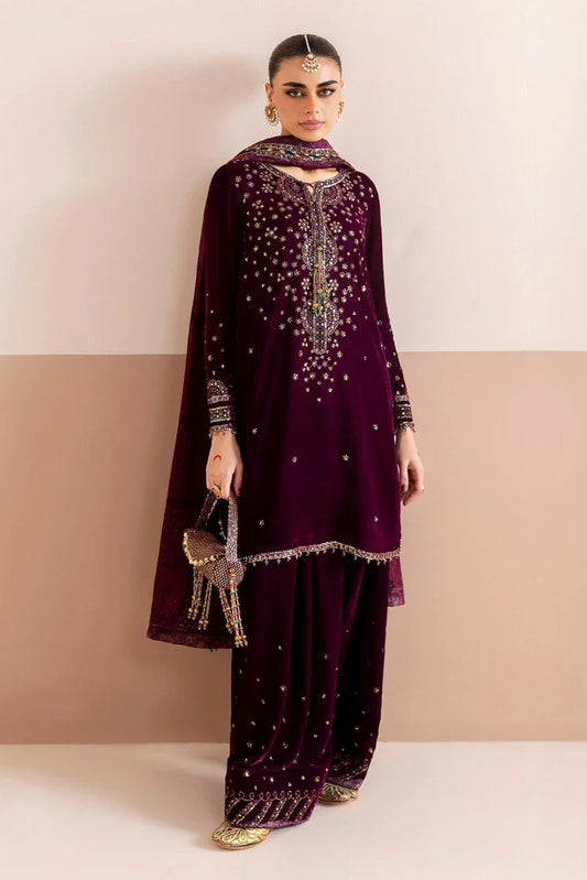 Jazmin - Chaandani Luxury Velvet Formals - CVF D-05 ROSHANEH - Unstitched