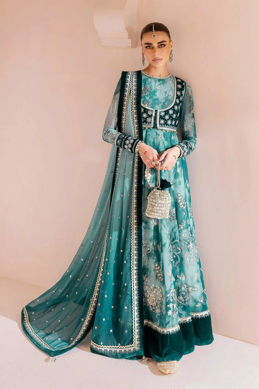 Jazmin - Chaandani Luxury Velvet Formals - CVF D-06 NEELAM - Unstitched